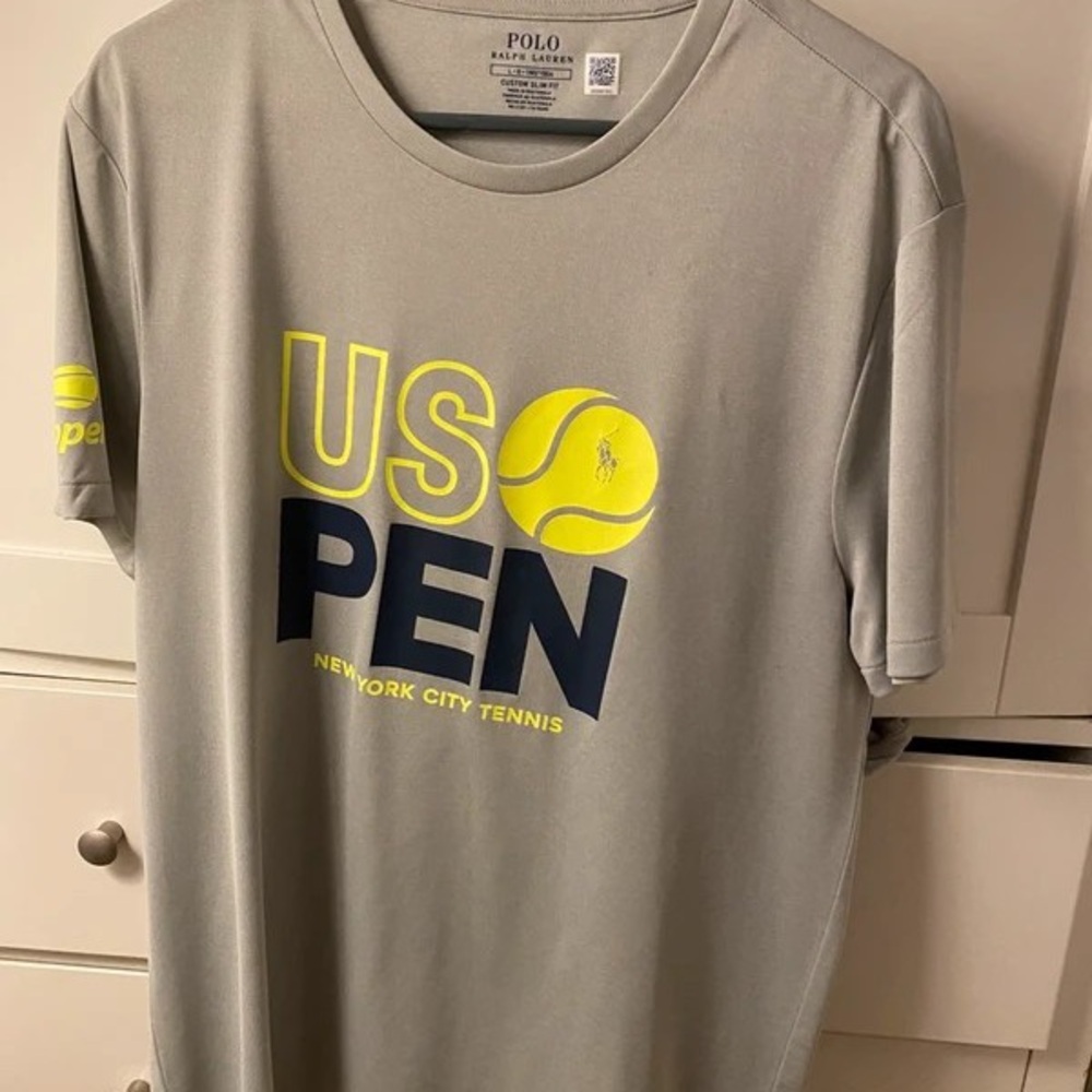 Polo by Ralph Lauren Gray US Open Tennis Tee